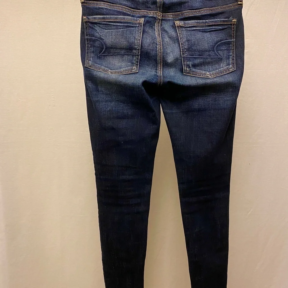 American Eagle 2 Short Jeggings Distressed Patched Vintage Collection Jeans - Picture 12 of 12